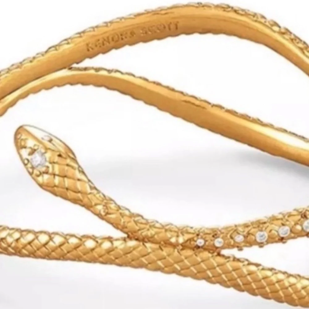 Kendra Scott vintage gold snake 🐍 bracelet - Picture 5 of 5